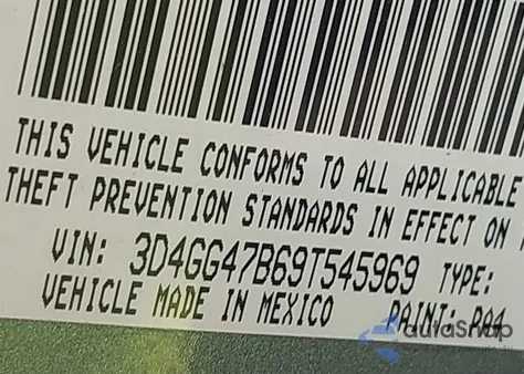 2009 Dodge Journey Se из США, поврежденный, VIN 3D4GG47B69T545969